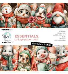 CCL Collage Paper pad classic christmas Essentials nr.498 – 36 Sheets