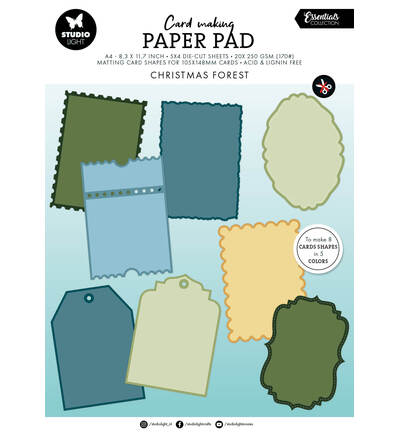SL Card making pad Cottage Christmas Essentials nr.34 – 20 Sheets