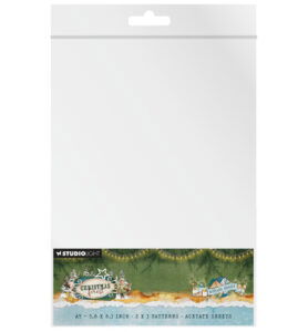 SL Acetate sheets Snow & Landscape Christmas Forest nr.22 – 6 Sheets
