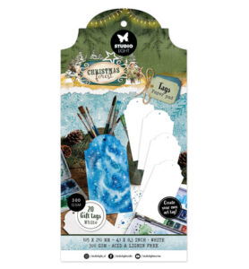 SL Tag paper pad White tags Christmas Forest nr.13 – 20 Sheets