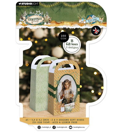 SL Giftbox Paper Pad Giftbag Christmas Forest nr.481 – 18 Sheets