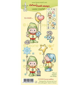 LeCreaDesign Combi clear stamp, Kleine kabouters