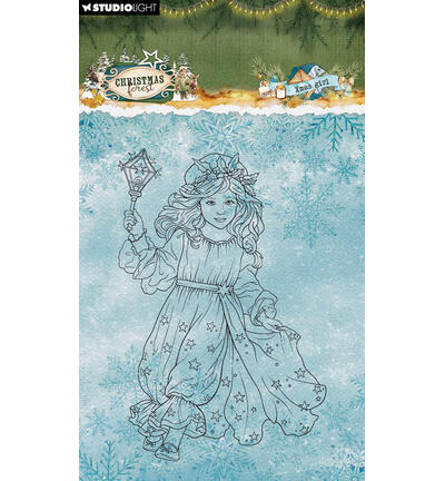 SL Clear stamps Xmas girl Christmas Forest nr.953