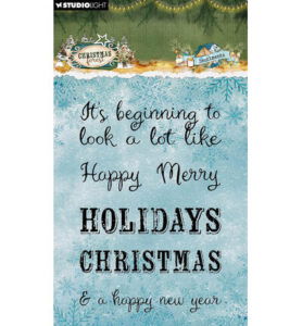 SL Clear stamps Sentiments Christmas Forest nr.954 – 6 pcs