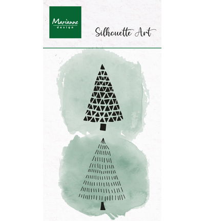 Marianne Design Clear Stamp, Silhouette Art – Merry Trees