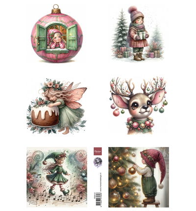 Marianne Design Knipvel A4, Fairybells – Enchanted Christmas