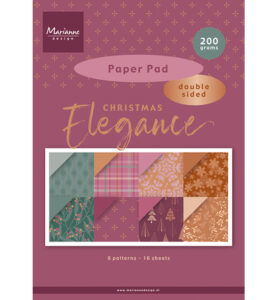 Marianne Design Papierblok, Christmas Elegance A4