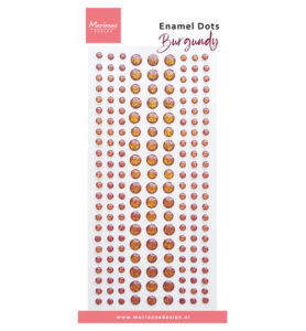 Marianne Design Enamel Dots, Burgundy