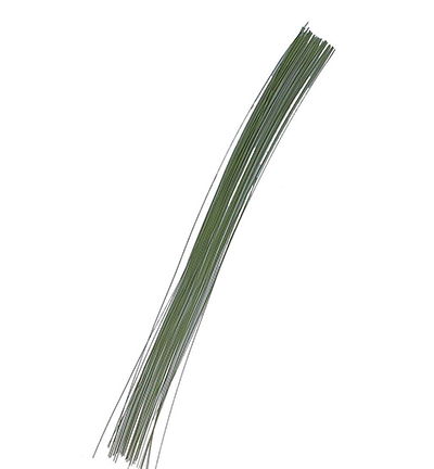 Floristic wire green, 60 pcs – 0,4mm – 30cm