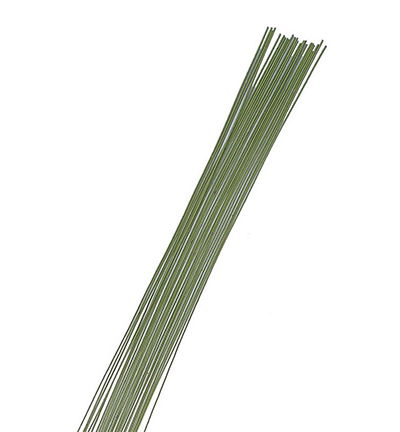Floristic wire green, 60 pcs – 0,6mm – 30cm