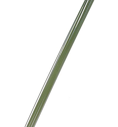 Floristic wire green, 10 pcs – 1mm – 50cm