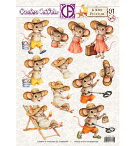 3D Doordrukvel – A Mice Vacation 01