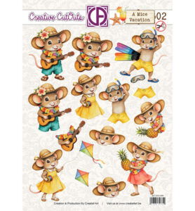 3D Doordrukvel – A Mice Vacation 02