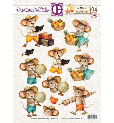 3D Doordrukvel – A Mice Vacation 04