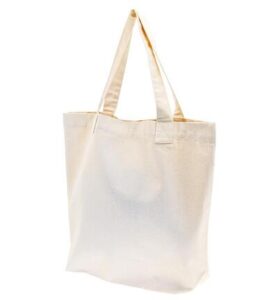 Ecru Weekendtas katoen met hengsel 50x45x15cm