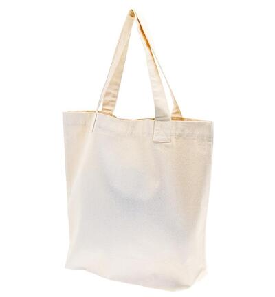 Ecru Weekendtas katoen met hengsel 50x45x15cm