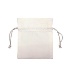 Ecru String pouch 10x14cm