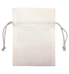 Ecru String pouch 13x18cm