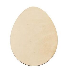 Wooden Egg flat natural 9,3 x 12 x 0,3cm