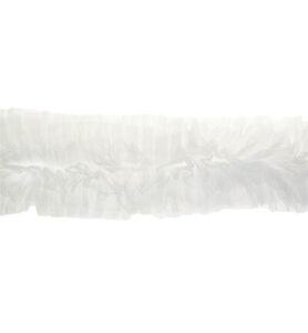 Tulle trim, White 1 mtr. x 12cm