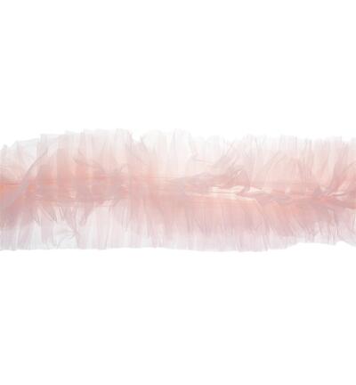Tulle trim, Pink 1 mtr. x 12cm