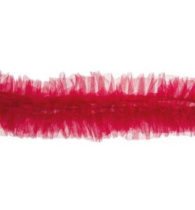 Tulle trim, Burgundy 1 mtr. x 12cm