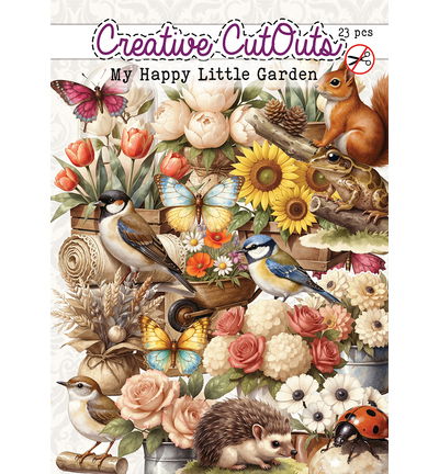 Stansplaatjes – My Happy Little Garden – 23 stuks