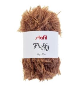 Fluffy yarn, 25 gr / 70mtr, Hazel