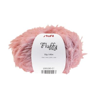 Fluffy yarn, 50 gr / 140m, Pink