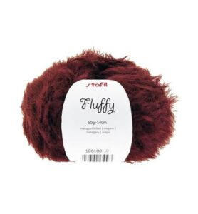 Fluffy yarn, 50 gr / 140m, Mahogay