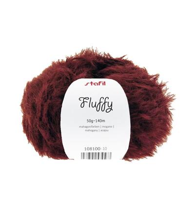 Fluffy yarn, 50 gr / 140m, Mahogay