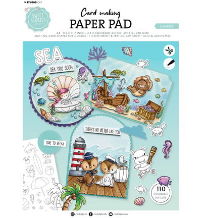 SL Card making pad Summer Sweet Stories nr.43 – 13 Sheets