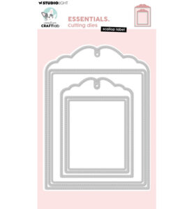 CCL Cutting Die Scallop label Essentials nr.1119