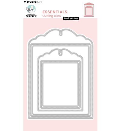 CCL Cutting Die Scallop label Essentials nr.1119