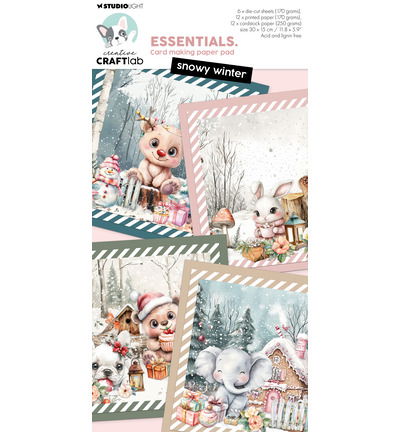 CCL Card making pad Snowy winter Essentials nr.42 – 30 Sheets