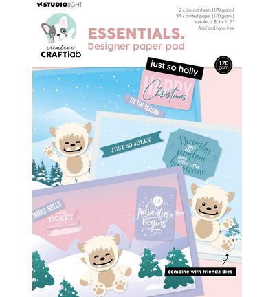 CCL Designer Paper Pad Just so holly Essentials nr.492 – 36 Sheets