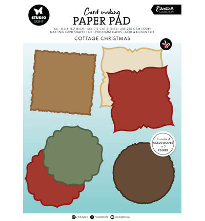 SL Card making pad Cottage Christmas nr.39 – 20 Sheets