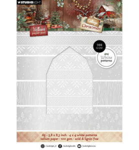 SL Vellum paper pad Backgrounds Cottage Christmas nr.489 – 16 Sheets