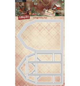 SL Cutting dies Cottage Barn Card Cottage Christmas nr.1114