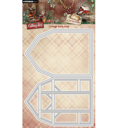 SL Cutting dies Cottage Barn Card Cottage Christmas nr.1114