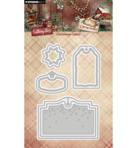 SL Cutting dies Christmas Labels Cottage Christmas nr.1115