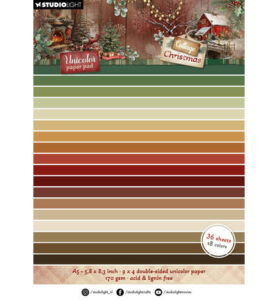 SL Uni paper pad Unicolor Cottage Christmas nr.488 – 36 Sheets