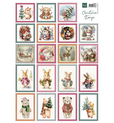 Knipvel A4, Christmas Stamps