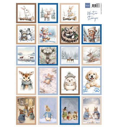 Knipvel A4, Winter Stamps