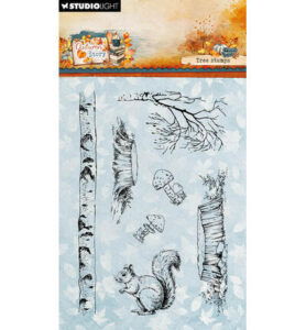 SL Clear stamps Tree Stumps Autumn Story nr.970