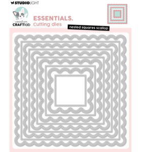 CCL Cutting Die Nested Squares Scallop Essentials nr.1126
