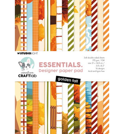 CCL Design paper pad Golden Fall Essentials nr.508 – 24 Sheets