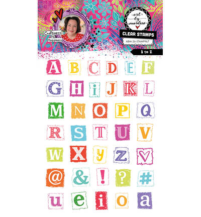 ABM Clear Stamp A to Z Art by Marlene nr. 967