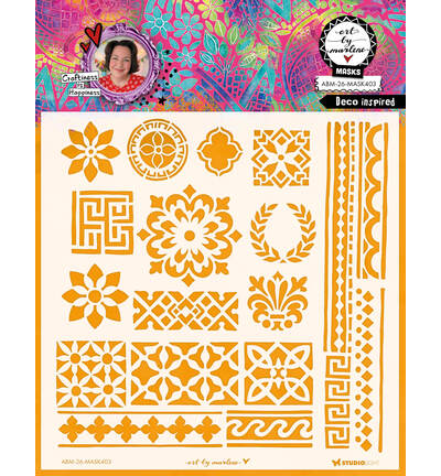 ABM Mask Deco Inspired Art by Marlene nr. 403