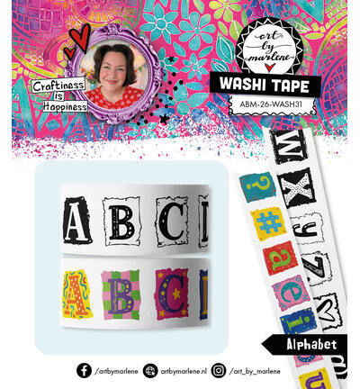 ABM Washi tape Alphabet Art by Marlene nr. 31